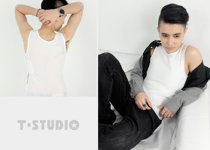T-STUDIO-AIR+清爽親膚粘式全身束胸內衣,透氣網布舒適排汗