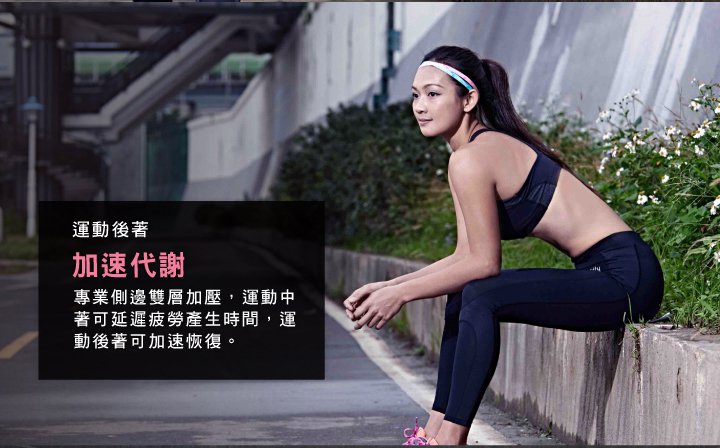 【Fitty】運動壓力褲╱壓縮褲（女款・經典全黑）